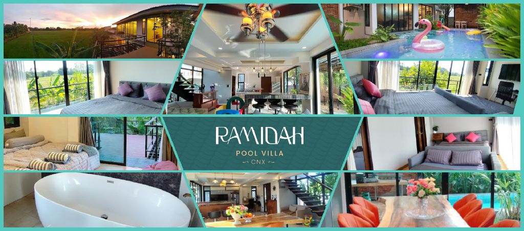 พูลวิลล่าRamidah Pool Villa CNX เชียงใหม่ รับ 12 ท่าน