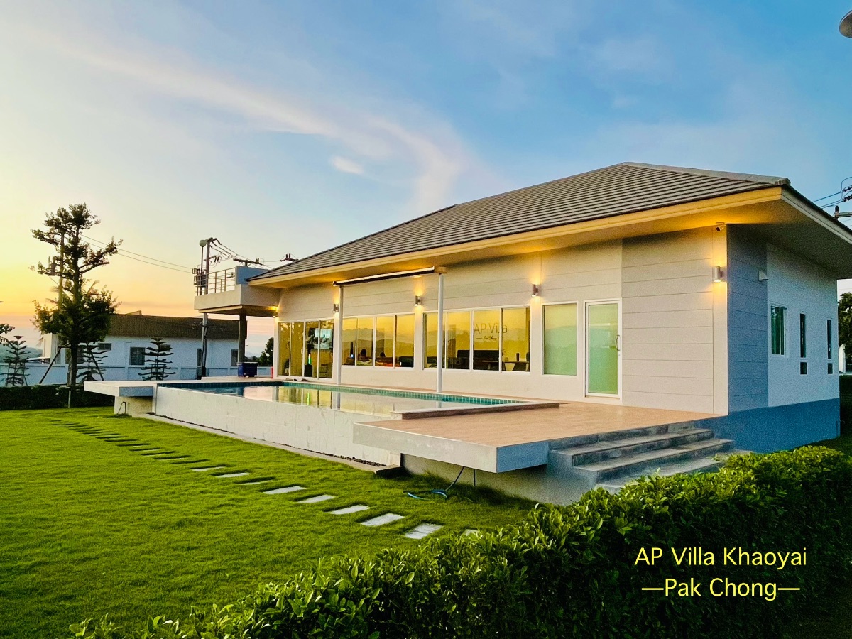 พูลวิลล่าสระบุรี AP Villa Pakchong Khaoyai รับ 10 ท่าน สระว่ายน้ำส่วนตัว